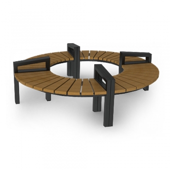 Скамейка круглая для сада "Hring"